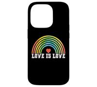 Carcasa para iPhone 14 Pro Love is Love Rainbow Vintage Pride LGBTQ
