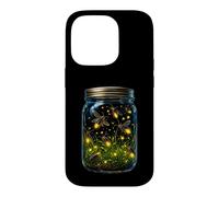 Carcasa para iPhone 14 Pro Luciérnagas En Tarro Lindo Relámpago Insectos Noche Brillante