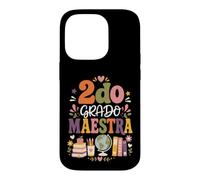 Carcasa para iPhone 14 Pro Maestra 2do Grado Second Grade Back to School