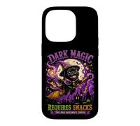 Carcasa para iPhone 14 Pro Mago Carlino Negro Halloween Dark Magic Requires Snacks