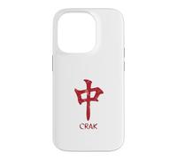 Carcasa para iPhone 14 Pro Mahjong Lovers Crak Red Dragon Símbolo Azulejos Puntos Bam Kung
