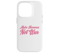 Carcasa para iPhone 14 Pro Make Hummus Not War - Peace Middle East Foodie Vegan
