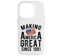 Carcasa para iPhone 14 Pro Making America Great Since 1991 35 Años Cumpleaños