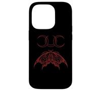 Carcasa para iPhone 14 Pro Mall Goth Y2K Polilla con Moon Alt EMO