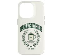 Carcasa para iPhone 14 Pro Mama Athletic Club EST 2026 Maratón de la Maternidad mamá Divertida