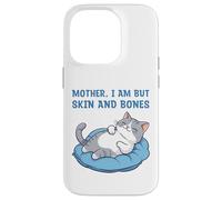 Carcasa para iPhone 14 Pro Mamá, Soy Pero Piel y Huesos Gracioso Gato mamá Amante de los Gatos