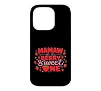 Carcasa para iPhone 14 Pro Mamaw of The Berry Sweet One Strawberry First Birthday