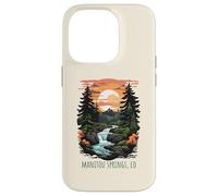 Carcasa para iPhone 14 Pro Manitou Springs, Colorado, EE. UU., diseño panorámico Retro de montañas