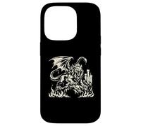 Carcasa para iPhone 14 Pro Manticore Dark Fantasy Monster Criatura mítica Medieval