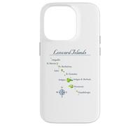 Carcasa para iPhone 14 Pro Mapa de Islas de Sotavento Antigua St Martin Brabuda