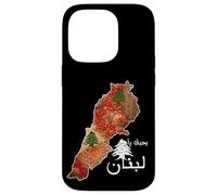 Carcasa para iPhone 14 Pro Mapa de la Bandera del Líbano, Beirut, Cedro, diseño de Patrimonio libanés