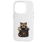 Carcasa para iPhone 14 Pro Mapache Zarigüeya Tejón Bosque Místico
