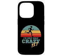 Carcasa para iPhone 14 Pro Maratonero y Primera Maratón por 13.1 Solo Estoy Medio Loco
