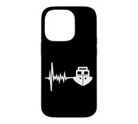 Carcasa para iPhone 14 Pro Marinero Barco Latido del Corazón Barca Fluvial Regalo