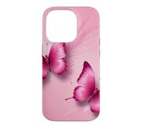 Carcasa para iPhone 14 Pro Mariposas Rosas Fuertes Femeninas Y2K