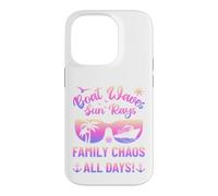 Carcasa para iPhone 14 Pro Matching Family Boat Waves Sun Rays Family Chaos All Days