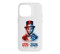 Carcasa para iPhone 14 Pro MAX 1776 2026 Bandera patriótica de los Estados Unidos de Abraham Lincoln