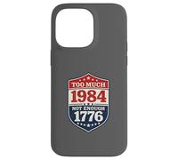 Carcasa para iPhone 14 Pro MAX 1984 Referencia distópica Anti Tiranía Libertad Amante