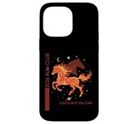 Carcasa para iPhone 14 Pro MAX 2026 Run Fire Horse Running Fitness Atleta Runners Club