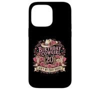 Carcasa para iPhone 14 Pro MAX 20th Birthday Cowgirl 20 Year Old Country Western Girl Women