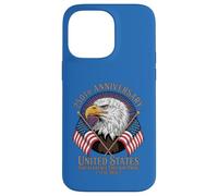 Carcasa para iPhone 14 Pro MAX 250 Aniversario USA Bald Eagle American Flag Patriot 1776