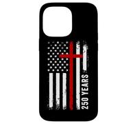 Carcasa para iPhone 14 Pro MAX 250 Years Christian Faith Cross 1776-2026 Birthday American
