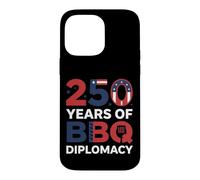 Carcasa para iPhone 14 Pro MAX 250 Years of BBQ Diplomacy Funny 4th of July Anniversary