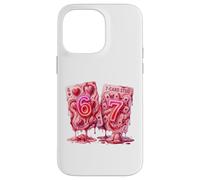 Carcasa para iPhone 14 Pro MAX 67 Six Seven Valentine Hearts Poker Card Meme Couple Girls