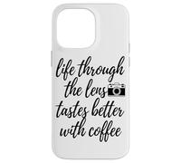 Carcasa para iPhone 14 Pro MAX A Través De La Lente Sabe Mejor Arte Amante del Café