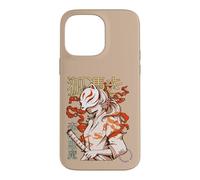 Carcasa para iPhone 14 Pro MAX Aesthetic Japanese Kabuki Kitsune Mask Demon Samurai Girl