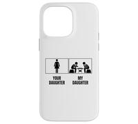 Carcasa para iPhone 14 Pro MAX Ajedrez Jugador Tu Hija Mi Hija Hermano Divertido A