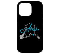 Carcasa para iPhone 14 Pro MAX Alaska América con Oso Polar