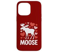 Carcasa para iPhone 14 Pro MAX Alce San Valentín Corazón Amor Vida Silvestre Animal Naturaleza