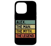 Carcasa para iPhone 14 Pro MAX Alex The Man The Myth The Legend - Cita Personalizada Divertida