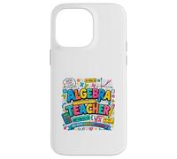 Carcasa para iPhone 14 Pro MAX Álgebra Educador Matemáticas Inspiración Diseño Colorido