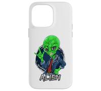 Carcasa para iPhone 14 Pro MAX Alien Rockstar Funny Martian Outer Space Sci Fi Invasión