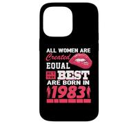 Carcasa para iPhone 14 Pro MAX All Women Are Born In 1983 43 Years Old Funny 43rd Birthday