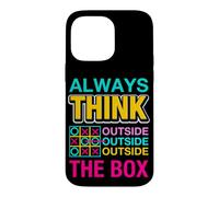 Carcasa para iPhone 14 Pro MAX Always Think Outside The Box Illustration Graphic Designs