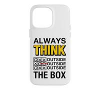 Carcasa para iPhone 14 Pro MAX Always Think Outside The Box Illustration Graphic Designs