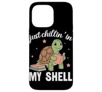 Carcasa para iPhone 14 Pro MAX Amante de los Libros Just Chillin In My Shell Turtle