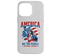 Carcasa para iPhone 14 Pro MAX América Nosotros El Pueblo 250 Años Sin Reyes Democracia Libertad