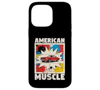 Carcasa para iPhone 14 Pro MAX American Muscle Car Lovers Comic Style Auto Mechanic
