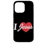 Carcasa para iPhone 14 Pro MAX Amo a Jesús Fe Cristiana Adoración Bautismo Iglesia Religión