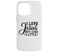 Carcasa para iPhone 14 Pro MAX Amo a Jesús Pero yo Cristo Dios Cristiano Cruzar Hombres y Mujeres