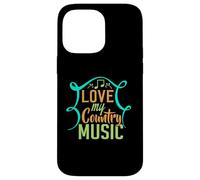 Carcasa para iPhone 14 Pro MAX Amo mi música Country para los fanáticos del Country Western