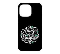 Carcasa para iPhone 14 Pro MAX Amor y albahaca Amore e Basilico Comida Italiana Dicho