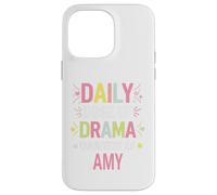 Carcasa para iPhone 14 Pro MAX Amy Personalized Name Funny Cute Custom Amy Name