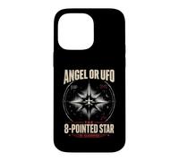 Carcasa para iPhone 14 Pro MAX Ángel o OVNI 8 Estrellas Puntiagudas desclasificado UAP Ezequiel Wheel