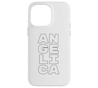 Carcasa para iPhone 14 Pro MAX Angelica Personalized Retro Girls Custom Angelica Name