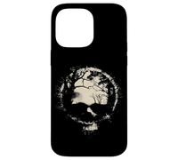 Carcasa para iPhone 14 Pro MAX Anillo de Calavera de Bosque y Luna Surrealista Ghostly Gothic Horror Graphic